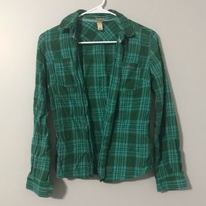 Plaid Flannel Top